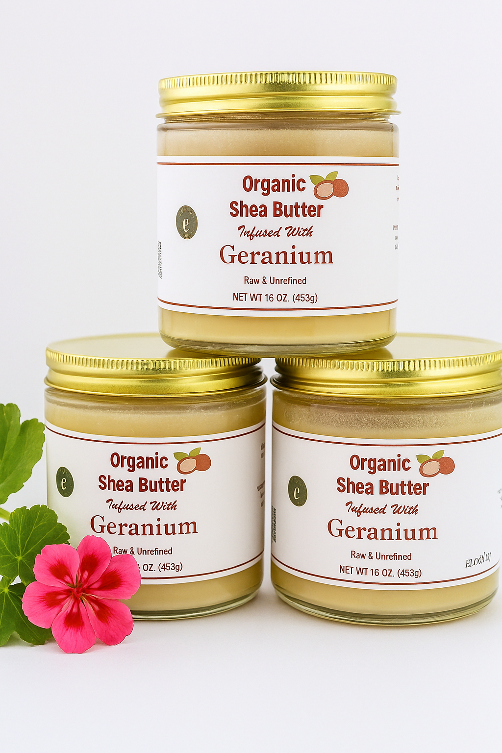 Organic Shea Butter Infused w/ Organic Geranium