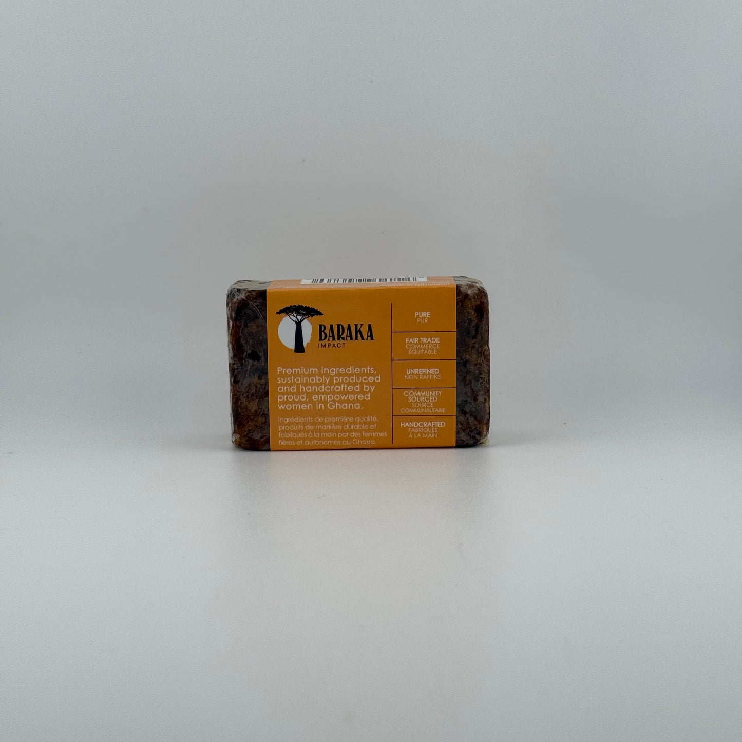 Black Soap with Shea Butter, Turmeric, Honey and Herbal Enrichment