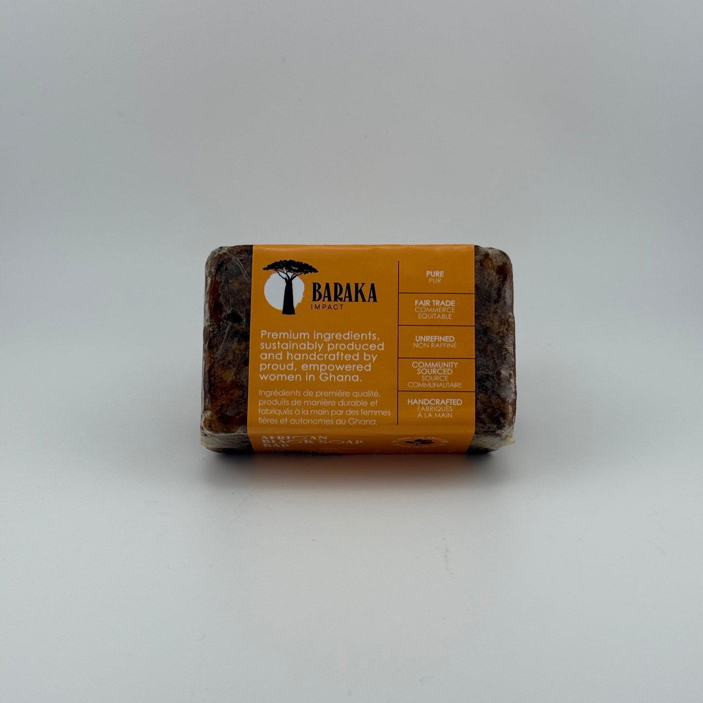 Black Soap with Shea Butter, Turmeric, Honey and Herbal Enrichment