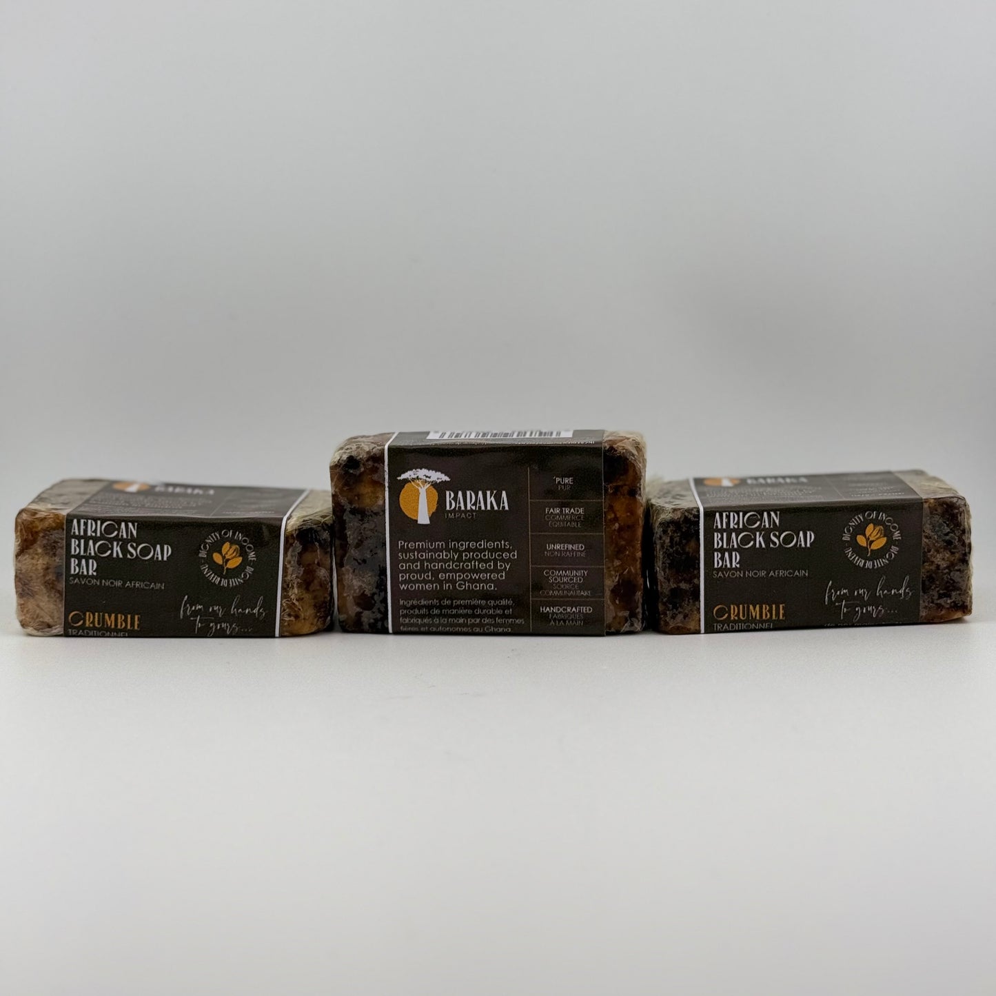 Original Crumble Bar Black Soap