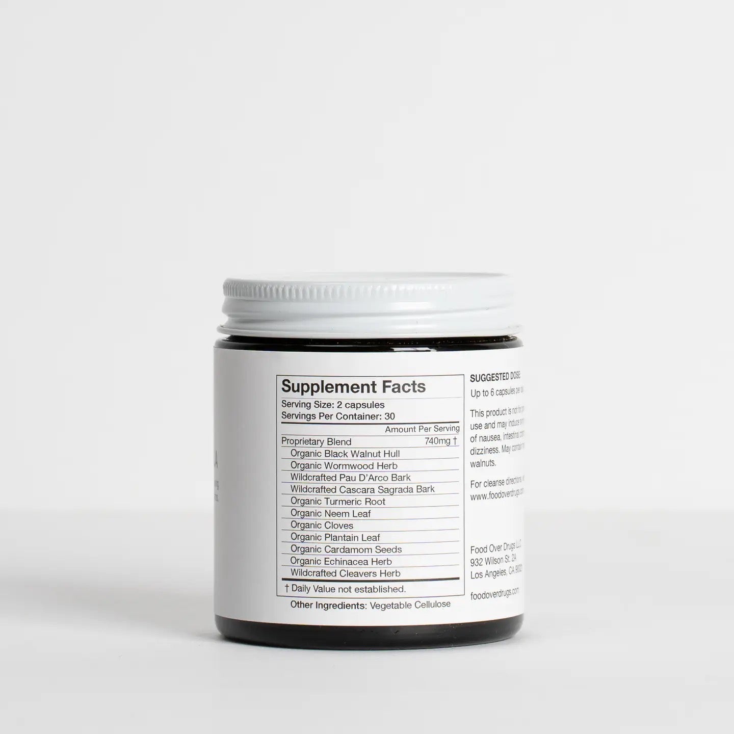 Organic and Wild Crafted Parasite Formula