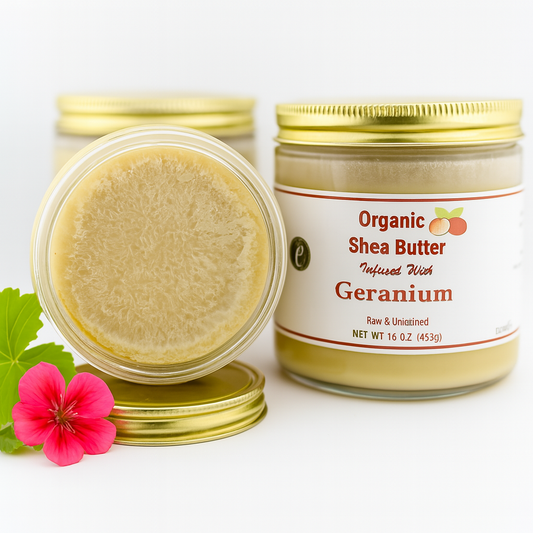 Organic Shea Butter Infused w/ Organic Geranium